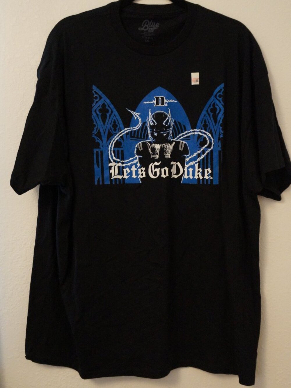 Men's "Lets Go Duke" Football Gameday Blue Devil Tee #039